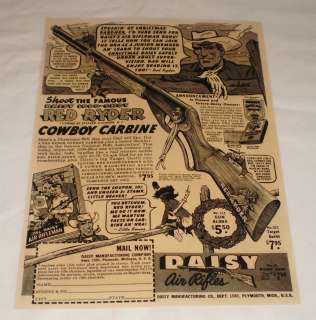1951 Daisy RED RYDER bb gun ad page ~ SPEAKIN OF CHRISTMAS  