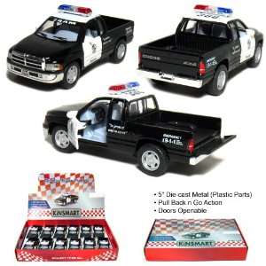  12 pcs in Box: 5 Dodge Ram Police Pickup Truck 1:44 Scale 