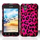 2D PINK LEOPARD Protector Hard Snap On Cover Case for LG MARQUEE LS855