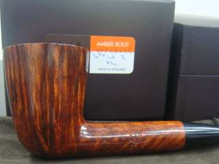   Dunhill 〝DR〞XL AMBER ROOT TWO FLAME Straight Grain Pipe Brand New