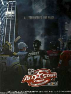 2011 NHL ALL STAR GAME PROGRAM RALEIGH RARE STAAL  
