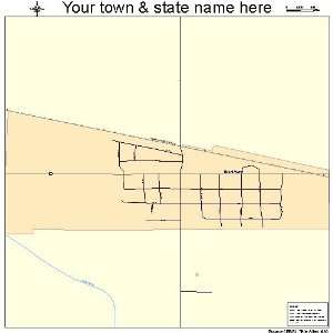  Street & Road Map of Worthing, South Dakota SD   Printed 