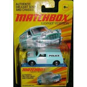 MATCHBOX LESNEY EDITION BLUE 65 AUSTIN MINI VAN POLICE WAGON : Toys 