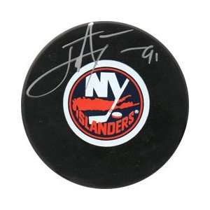   John Tavares Autographed Hockey Puck   NY Islanders