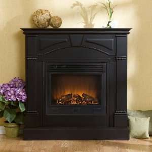  Sussex Electric Fireplace Braided Trim Black Finish: Home 