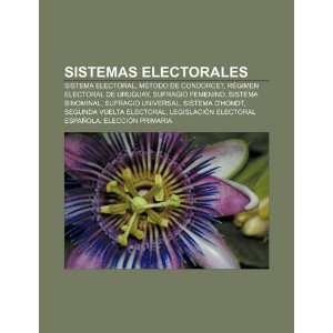  Sistema electoral, Método de Condorcet, Régimen electoral de 
