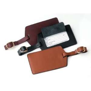 Royce Leather 955 3 Leather Luggage Tag (Set of 3) Color: Black : Toys 