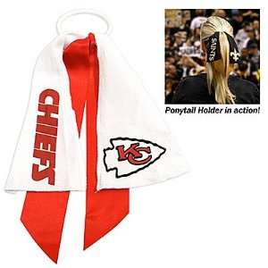   Chiefs Ponytail Holder Hair Tie Ribbon:  Sports & Outdoors