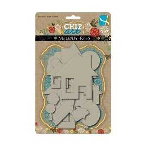  GCD Studios Chip Art Chipboard Shapes 14/Pkg House And 