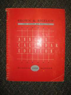 1959 BROWN & BIGELOW ANNUAL CALENDAR EDITION ROCKWELL L. WOOD PERRISH 