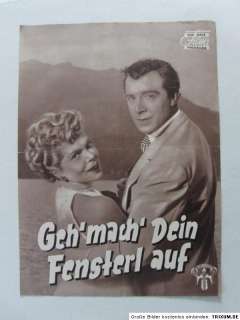   dein Fensterl auf (1953) DNF Peter Pasetti Elisabeth Stemberger  