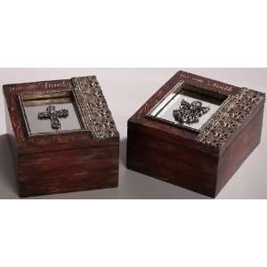   Inspirational Cherry Wood Jewelry Keepsake Boxes 5