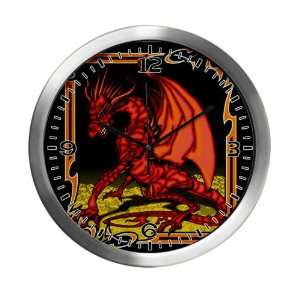  Modern Wall Clock Red Dragon Tapestry: Everything Else