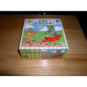   Street Elmo Garden Puzzle 24 Piece Jigsaw Puzzle Toys & Games
