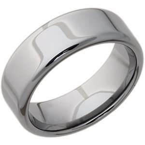  8mm Tungsten Ring Pipe Cut with Flat Edges/Tungsten 