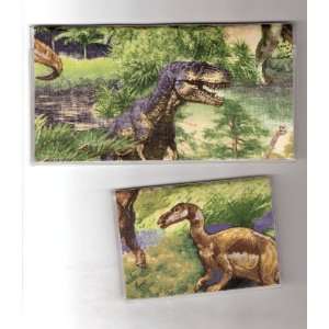  Checkbook Cover Debit Set Made with Dinosaur Fabric 