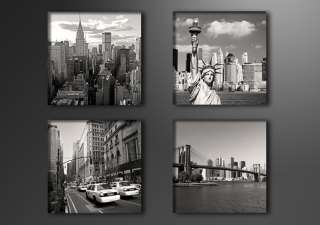 Leinwandbilder modern New York 4x20cm XXL 4 6901+  