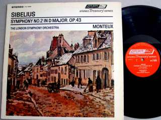 Sibelius Symphony No.2   Monteux, London Stereo LP, NM  