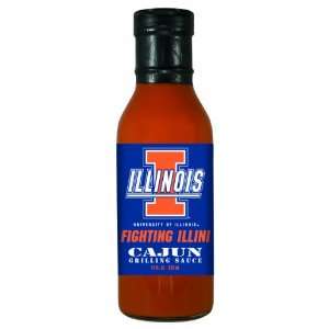  12 Pack ILLINOIS Fighting Illini Cajun Grilling Sauce 12 