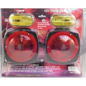 12V Trailer Light Kit Multi Function Tail Lights Side Markers  