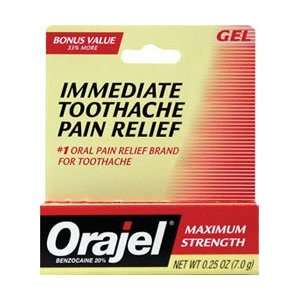   Maximum Strength Toothache Relief .25 oz Gel