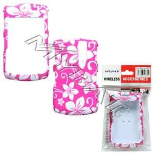  Hot Pink with Hawaii Flowers Design Snap On Cover Case 