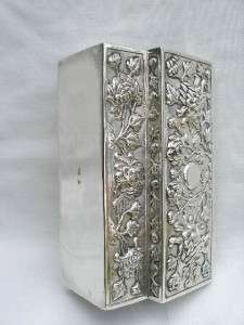 OUTSTANDING19th CENTURY CHINESE EXPORT SILVER TABLE BOX.  