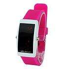 New Red LED Watch Digital Jelly Silicone Sport Lady Men