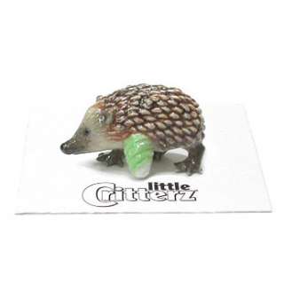 Little Critterz Urchin Rescue Hedgehog Miniature Porcelain Figurine 