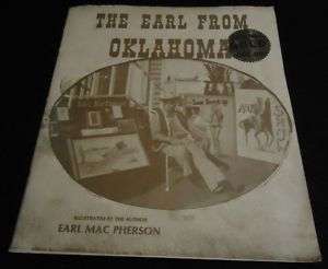 Earl From Oklahoma EARL MAC PHERSON SIGNED Pinup BOOK  