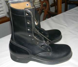 Vintage 1967 Military Russet Combat War Goodrich Shoes Black Boots 