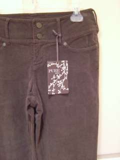 Pure Color Dark Brown Vogue Fit Cords Corduroy Jeans NWT $160  