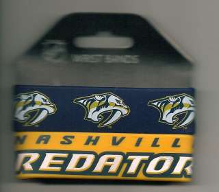 New NHL Nashville Predators Logos 2 Pack PVC Silicone Rubber Wrist 