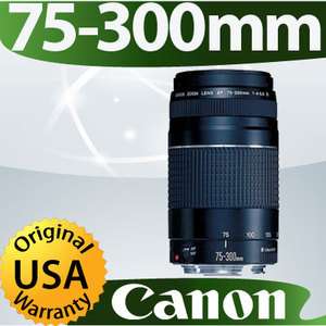 Canon EF 75 300mm Lens F/4 5.6 III Rebel XS XSi T1 T2i  
