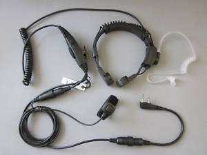 PTT&VOX Throat Vibration earpiece for Kenwood TK3207 TH  