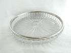 Silverplate crystal modern silver plate tray contemporary serving tray