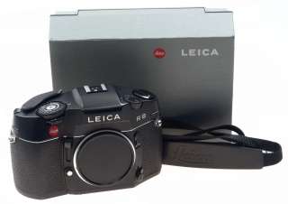 LEICA R8 SLR BLACK CAMERA BODY 35mm FILM BOXED STRAP USED EXCELLENT 