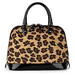 ASPINAL Hepburn leopard calf hair bag