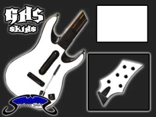 WHITE Guitar Hero 5 Skin for 360, PS3 Console System Controller Decal 