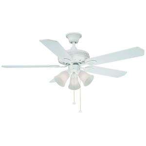 Hampton Bay Glendale 52 in. White Ceiling Fan AG524 WH at The Home 