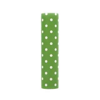 Kaarskoker Polka Dot 4 In. X 7/8 In. Apple Green Paper Candle Covers 