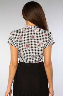 Motel The Penny Shirt in Gingham Daisy  Karmaloop   Global 
