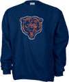 Chicago Bears  Navy  Classic NFL Throwback Logo Crewneck Sweatshirt