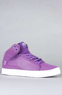 SUPRA The Society Mid Sneaker in Purple Waxed Suede  Karmaloop 