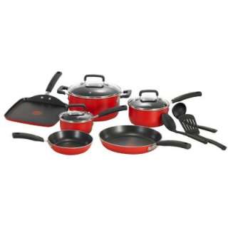 Fal Signature Total Non Stick 12 Piece Cookware Set in Red C112SC74 