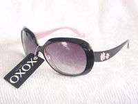 XOXO Black Blue Pink Flower Woman Sunglasses + Case NEW  