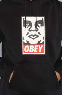 Obey The OG Face Hoody in Black  Karmaloop   Global Concrete 