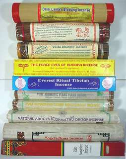 all natural incense  SPIRITUAL TIBETAN  10 blends  