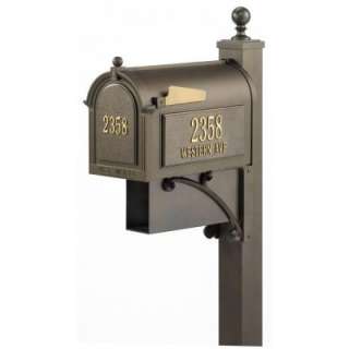 Whitehall Products French Bronze Ultimate Streetside Mailbox 16312 at 