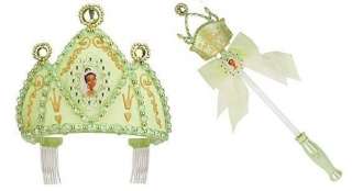  Princess and the Frog Tiana Costume Wand Tiara Crown Set 